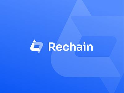 Rechain | Logo Design by Logolivery.com blue branding design graphic design logo logolivery rechain saas space startup vector