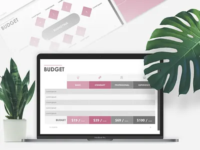 Budget Presentation Template | Free Download 24slides corporatedesign corporateidentity free keynote modern powerpoint presentationdesign presentationlayout templates