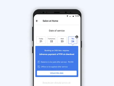 Controlling Cancellations app card design flat icon mobile product scheduler ui ux