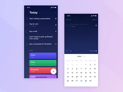 Task app UI improvement app clean design home app interface task app ui