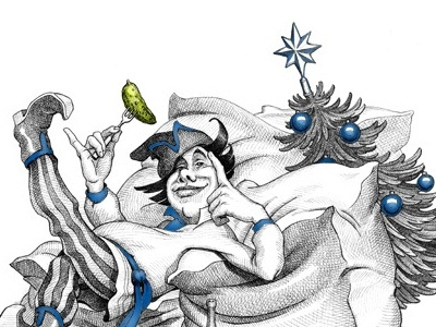 For the project globotex.ru (2013 new year) illustration