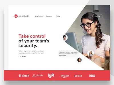 Passbolt Concept brand branding design identity typography ui ux website