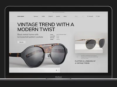 Glasses Store ecommerce glasses grey grid layout hero promo responsive shop shop design store sunglasses typogaphy ui web website website concept