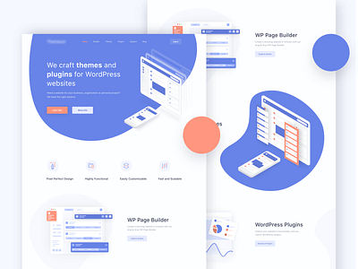 Marketplace Landing Page animation card cool design creative landing page market place mockup redesign ui user experience userinterface ux webdesign website