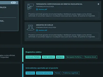 Neuronalis / Patient medical records icon ui ux web website