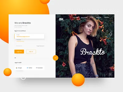 Login Screen Web App Design app app application desktop clean minimal white color customer user ui dashboard admin email design homepage landingpage product profile smooth template typography ui ux web webdesign white