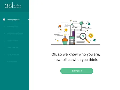 ASI Advisor Software Getting Started app ui ux