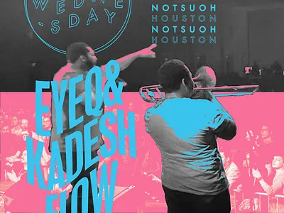 EyeQ & Kadesh Flow - Show Poster graphic design show poster