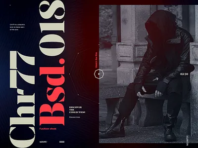Chr77 bsd.018 chr77 fashion show hellowiktor typogaphy ui website