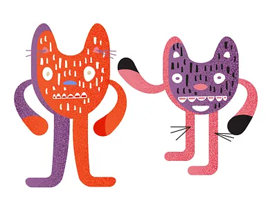 Crazy Creatures creature illustration skillshare texture vector illustration