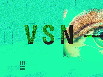 Sunday Visions branding branding design eyes eyesight green sunday texture textured vision