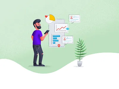 Video Analytics art branding character color design drawing illustration minimal procreate ui upload ux video