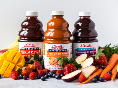 Final Dr. Smoothie Branding & Label Designs beverage brands brand agency brand identity design branding food and beverage fruit label design labels packaging design smoothie visual identity design