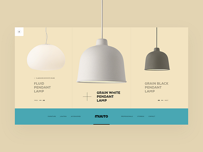 MUUTO brand clean daily design ergemla inspiration lookbook minimal photography portfolio portfolio ui shop ui ui design ux ux design web web design