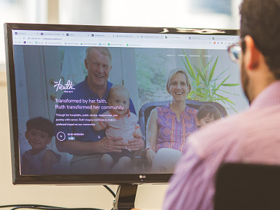 The Truth Project Dribbble header hero hero image homepage homepage design the truth project website