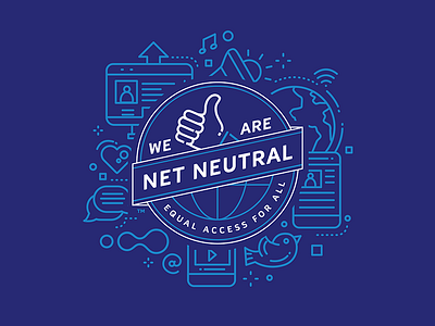 Net Neutral Shirt design illustration logo shirt