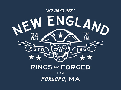 No Days Off branding design drawing football graphic design hand drawn hand lettering handmade illustration je11 julian edelman lettering nfl patriots traditional type typography vector vintage
