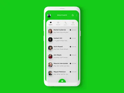 Whatsapp Redesign app branding clean minimal ui ui design ui ux design uiux ux whatsapp