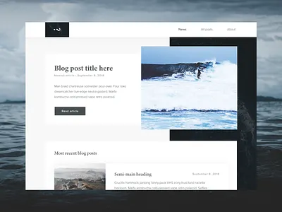 Blog posts list adobe xd adobexd blog blog design blog post blog ui blog website blogging blogs clean dribbble landing page minimalistic ui ui design user interface ux ux design web design web interface