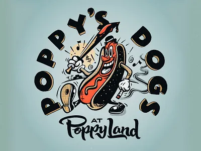 Kingsman Golden Circle / Poppyland Mascot Ads cigar crazy disney disneyland glove gloves hot dog knife lettering mickey mickey mouse movie pixar psycho steamboat