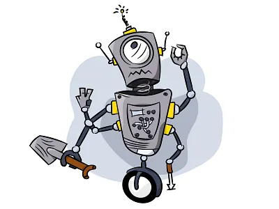 Robot Illustration character design design drawing illustartor illustration robot vector