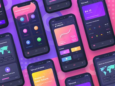 Firststep all screens android android app app cash chat dark inspiration invest investment ios mode neel night prakhar profile share sharma ui ui ux design uidesign