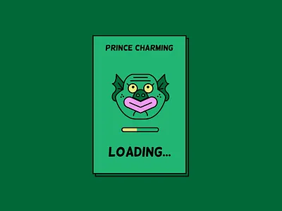 Prince Charming loading... character characters design fun illustration illustrator retro vector