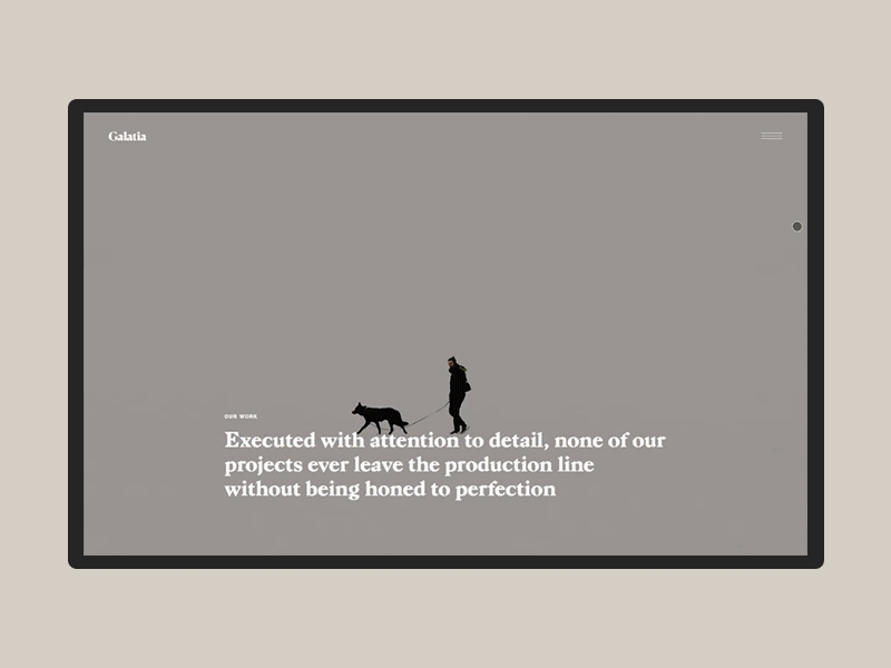 Galatia - Alternating Portfolio agency contemporary creative design modern portfolio typography ui ux design webdesign website wordpress