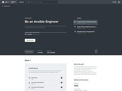 Learning Platform - Learning Path Overview app clean course design desktop flat minimal modern overview schedule simple web app
