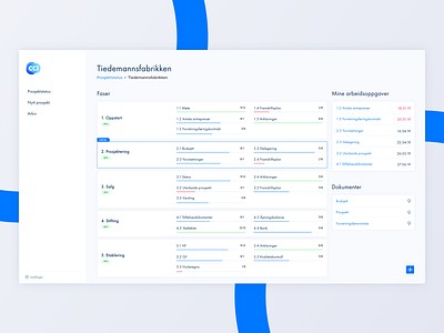 Collaboration tool for real estate development projects app application dashboad design elements interaction design interface interface design minimalistic modern project management project management tool software system tool ui ux ux design web app
