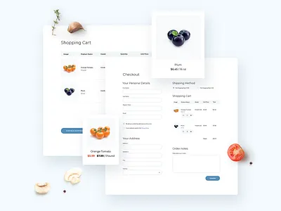 Avocado. Page Checkout ecommerce envato envatomarket extensions food modules opencart template themeforest ui ux