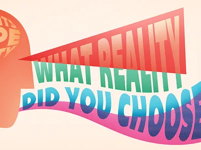 Thoughts shape reality face illustration quote reality thought