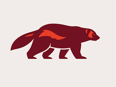 Wolverine Illustration animal branding character design editorial icon iconic illustration logo simple vector wolverine