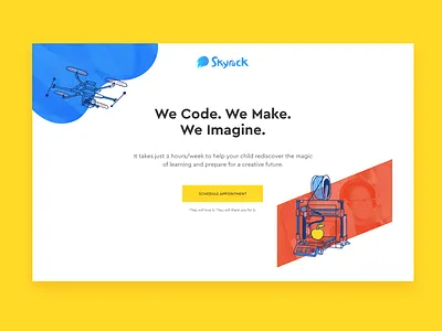 Skyrock Projects Homepage blue clean colorful contour design desktop doodle header homepage illustration minimal organic typography ui ux vector vibrant web website
