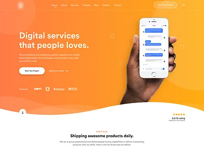 Agency - Header Exploration agency app clean html template landing page mobile modern web wordpress