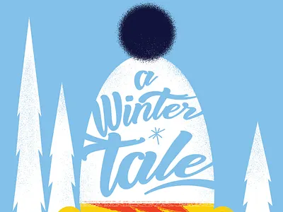 A Winter Tale children books cute kid snow texture