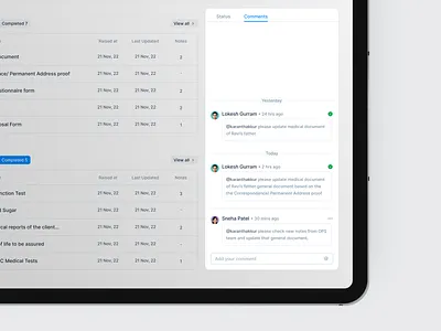 Sales Comment - Ditto CRM 3d comments crm ditto empty states product design reply sales activity sales comment sales dashboard ui