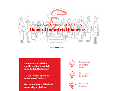 Alternate Landing Page - Hannover Messe 2019 for EEPC India design hannover illustration industrial landing page layout website