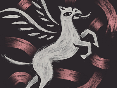 Mythical Inspirations brushstrokes creature illustration mythical texture wings
