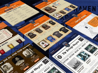 Sports Brewery Web Design branding design logo ui user interface web design website