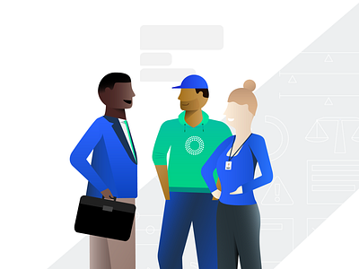Workplace collaboration illustration illustration