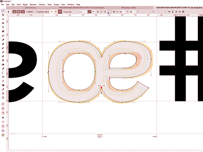 Type Design 45 2d art artwork design font fontlab graphic design lettering modern type design typeface typography vector