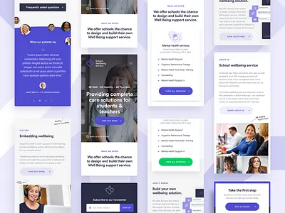 Schools Wellbeing Service Mobile brand design identity mobile mobile app responsive schools service ui ux website wellbeing