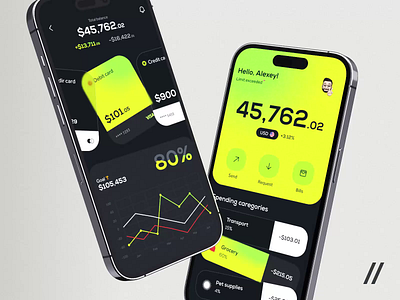 Financial Planning Mobile IOS App android animation app app interaction balance dashboard design finance financial fintech incomes interface ios mobile mobile app motion planning track ui ux