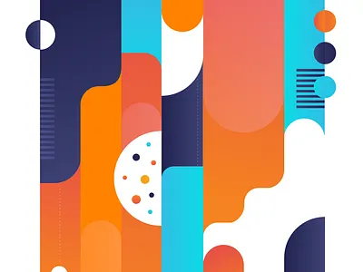 Experimenting with Pattern fluid gradient grid modern art movement pattern repetition rhythum shapes