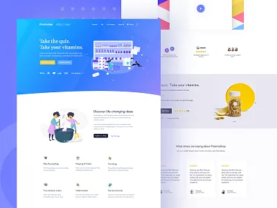E-commerce | Landing page app branding colorful design e commerce e commerce app e commerce design e commerce shop e commerce theme flat flat design icon illustration illustrator cc landing page product typography uiux webdesign