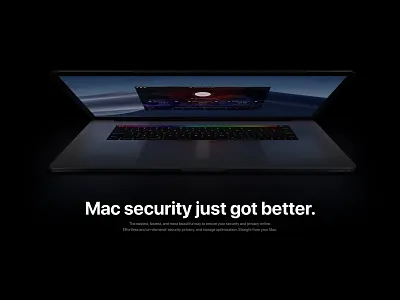 Avira Security Landing Page app apple avira design interface ios mac security sketch ui user interface ux web