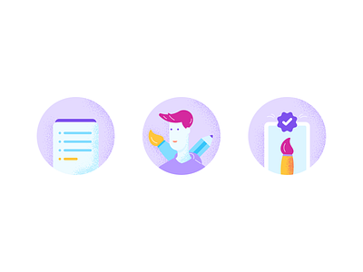 Mini illustrations designer icons illustrations mini illustrations process