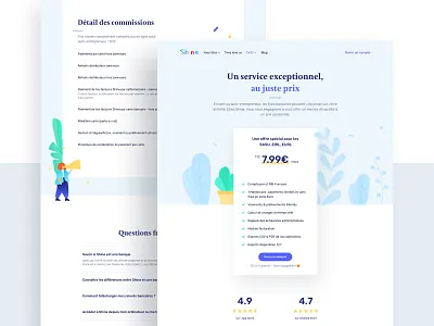 Pricing 💸 💸 💸 bank bank account emmanuel julliot faq freelance freelancers illustration landing landing page pricing pricing page pricing plan shine web website