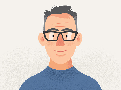 Selfie w/ Brushes & Textures illustration portrait vector
